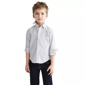 Boy Matching set of pants and Button down shirt. 4
